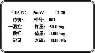 測硫儀控溫設定